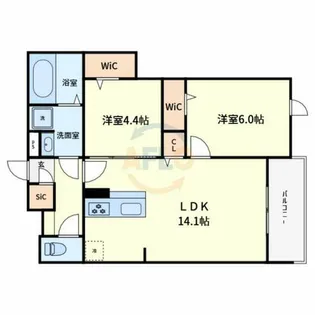 メゾン ド セリジエ【3階】の間取り