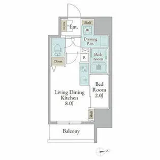 ストーリア名古屋城西【0801号室】の間取り