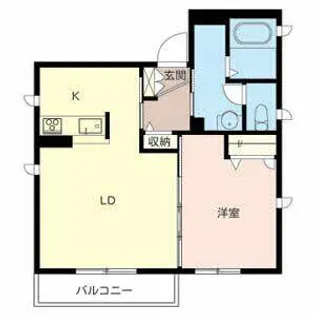 シャーメゾン ソレイユ【0202号室】の間取り