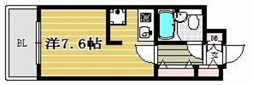 ステイタスマンション博多駅前【11階】の間取り