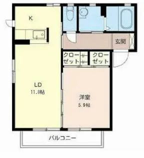 メゾン ボヌール【2階】の間取り