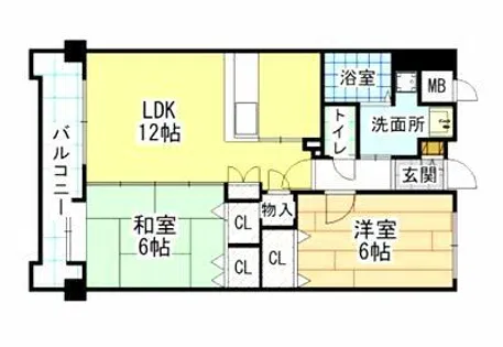 ハイネス若園【602号室】の間取り
