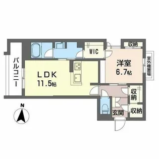 ラパネージュ【0201号室】の間取り