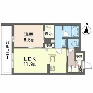 ラパネージュ【0202号室】の間取り