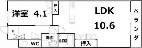 フォレストハイム【103号室】の間取り