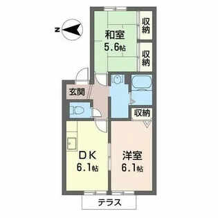 ラ・メール【0110号室】の間取り