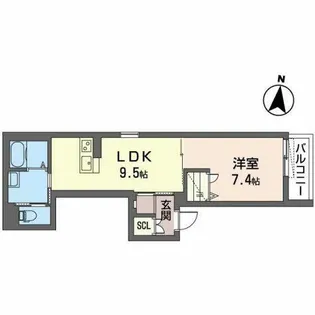 シャーメゾン翠嵐【0303号室】の間取り