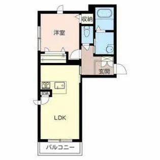 グリーンヴィラ【0203号室】の間取り