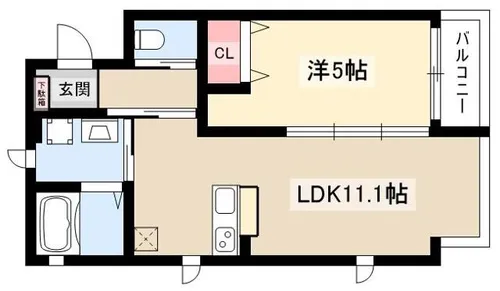 エストソレイユ【405号室】の間取り