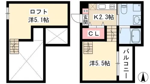 Rich hill SUWA【2階】の間取り