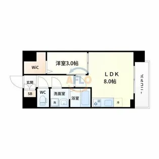 スプランディッドⅡ【6階】の間取り