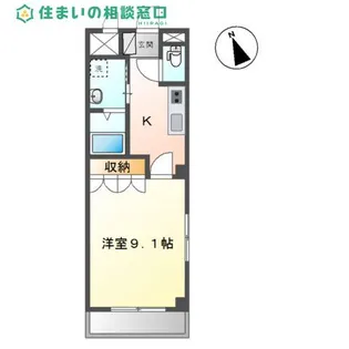 愛知県岡崎市羽根町字北ノ郷【アパート】の間取り