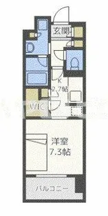 パークアクシスうつぼ公園【1005号室】の間取り