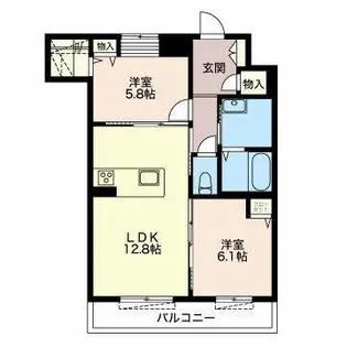 ビューテラス一社【0103号室】の間取り