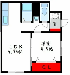 辻野ハイツ【1階】の間取り