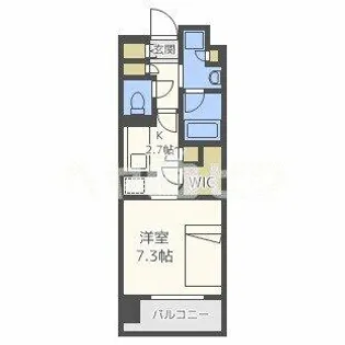 パークアクシスうつぼ公園【1205号室】の間取り
