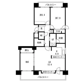 ロイヤルコート大谷地ステーション【11階】の間取り