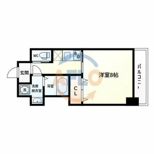 エグゼ大阪BAY【5階】の間取り