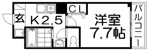 M’PLAZA香里五番館【3階】の間取り