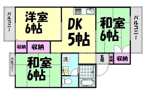 ガーデンパレス宮下【1階】の間取り