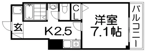 M’PLAZA香里五番館【9階】の間取り