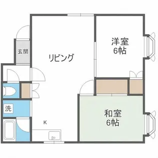 シャトー松本【201号室】の間取り