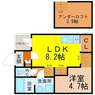 ノーブルコート【1階】の間取り