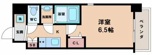 フォーリアライズ天王寺セラス【4階】の間取り