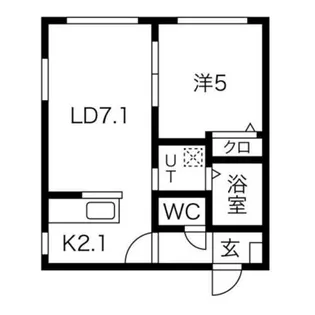 ヴレネージュ平岸【4階】の間取り