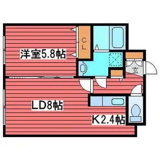 ノースパレス福住壱番館【2階】の間取り