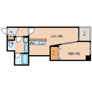 ポコアポコ三宮【501号室】の間取り