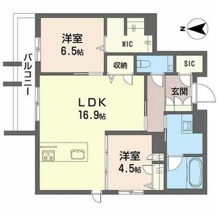 オンブール広路【0306号室】の間取り