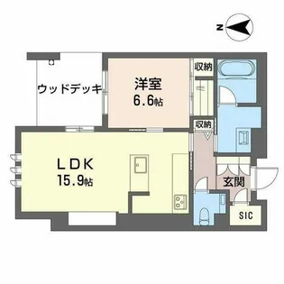 オンブール広路【0101号室】の間取り