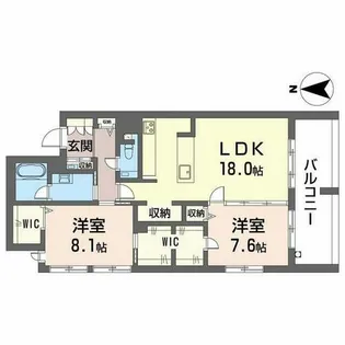 オンブール広路【0305号室】の間取り