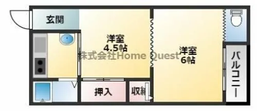 明美マンション【3階】の間取り