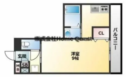 エクレール上小阪【1階】の間取り