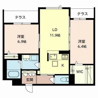 vinculum AK【0101号室】の間取り