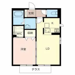 シャーメゾン花園【0101号室】の間取り