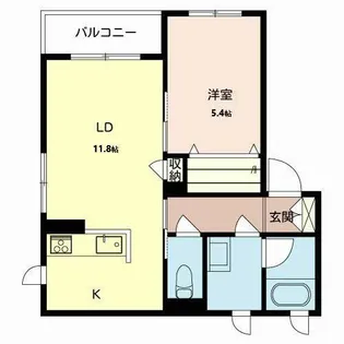 グレースメゾン宮田南【0202号室】の間取り