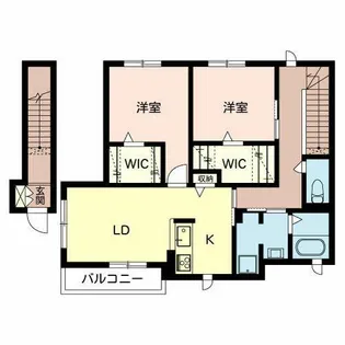 ラフィーネIV番館【0201号室】の間取り