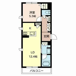 マンダリーヌ【2階】の間取り