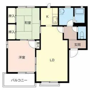 桃山ソレージュ【0202号室】の間取り