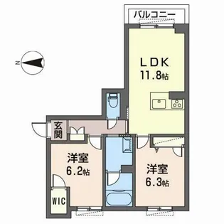 シェーンブルンII【0105号室】の間取り