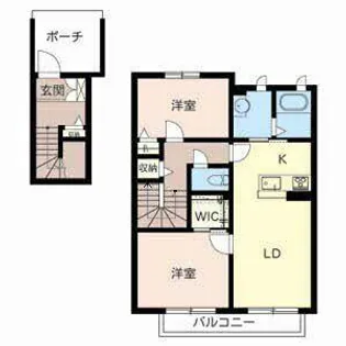 シャーメゾン和(なごみ)II【0202号室】の間取り