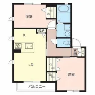 HASE庵2【0203号室】の間取り