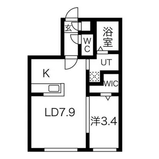 GrandOneSapporo【3階】の間取り