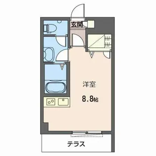 SOL.LEVANTE,X【0105号室】の間取り