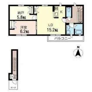 セゾンパレス【0202号室】の間取り