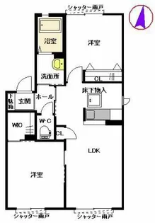 信風館【A0101号室】の間取り