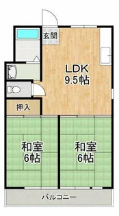 シャトードイワネ1号館【2階】の間取り